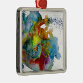 Moderne Waterverf anatomisch hart Metalen Ornament (Rechts)