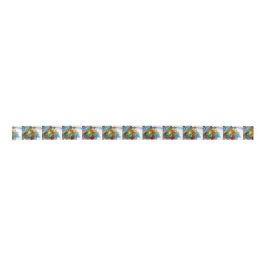 Moderne Waterverf anatomisch hart Satijnen Lint (Voorkant)