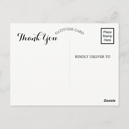 Moderne Waterverf Aqua Blue Dank u Briefkaart (Achterkant)