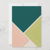 Moderne Waterverf Art Deco Housewarming Party Kaart (Achterkant)
