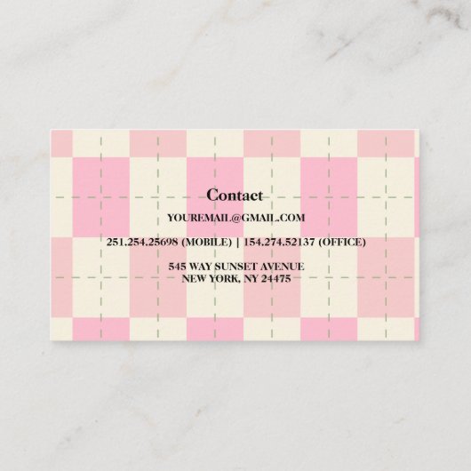 Moderne Waterverf Artisan Sweets Bakery Visitekaartje (Achterkant)