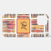 Moderne Waterverf artistieke strips Case-Mate iPhone Case (Achterkant (horizontaal))