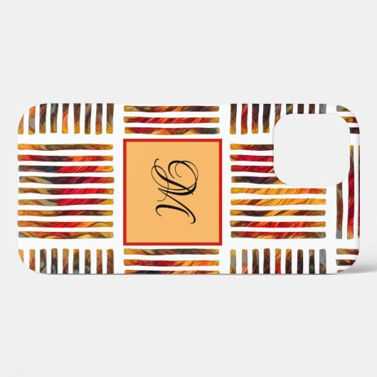 Moderne Waterverf artistieke strips Case-Mate iPhone Case (Achterkant (horizontaal))