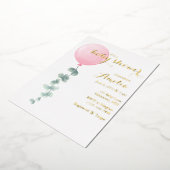 Moderne waterverf baby shower uitnodiging (Gedraaid)