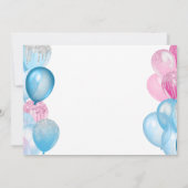 moderne waterverf balloons kaart (Achterkant)