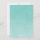 Moderne Waterverf Baptisme Christening Cross Kaart (Achterkant)