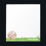 Moderne Waterverf Baseball Sport Grass Fun Kinder Notitieblok<br><div class="desc">Moderne Waterverf Baseball Sport Grass Fun Kinder Notitieblok</div>