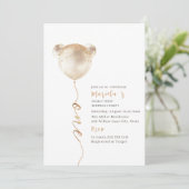 Moderne Waterverf Beer Een Verjaardag Kaart (Staand voorkant)