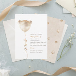 Moderne Waterverf Beer Een Verjaardag Kaart