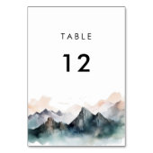 Moderne Waterverf Berglandschap Kaart (Achterkant)