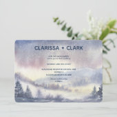 Moderne Waterverf Berglandschap Kaart (Staand voorkant)