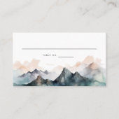 Moderne Waterverf Berglandschap Plaatskaartje (Voorkant)