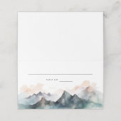 Moderne Waterverf Berglandschap Plaatskaartje (Buitenkant ongevouwen)