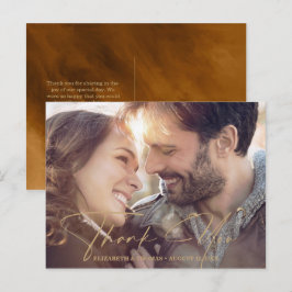 Moderne Waterverf Bericht Foto Gold ID816 Aankondigingskaart