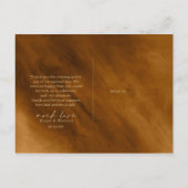 Moderne Waterverf Bericht Foto Gold ID816 Aankondigingskaart (Achterkant)