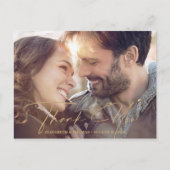 Moderne Waterverf Bericht Foto Gold ID816 Aankondigingskaart (Voorkant)