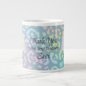 Moderne waterverf Beste docent ooit Rainbow Mok (Voorkant)