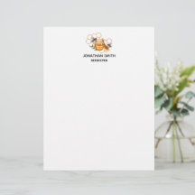 Moderne waterverf bijenkorven met bij