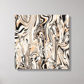 Moderne Waterverf Black Pattern    Canvas Afdruk (Voorkant)