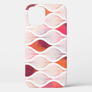 Moderne waterverf bladeren, naadloos patroon. Case-Mate iPhone case