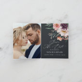 Moderne waterverf bladeserver elegant script bruil aankondiging (Binnen)