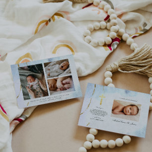 Moderne Waterverf   Blauw- en goudblauw