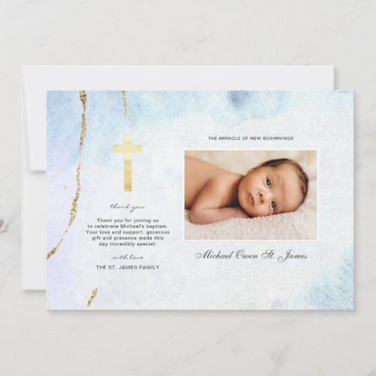 Moderne Waterverf | Blauw- en goudblauw (Voorkant)