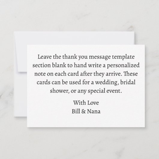 Moderne Waterverf | Blauw Hartelijk dank, veer Bedankkaart (Achterkant)