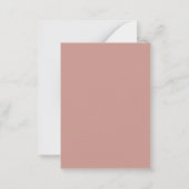 Moderne Waterverf Blauw roze Baby shower Notitiekaartje (Achterkant)