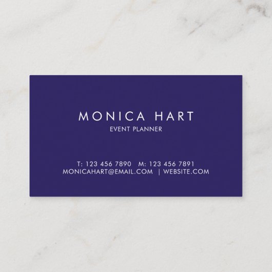 Moderne Waterverf blauw Visitekaartje (Achterkant)