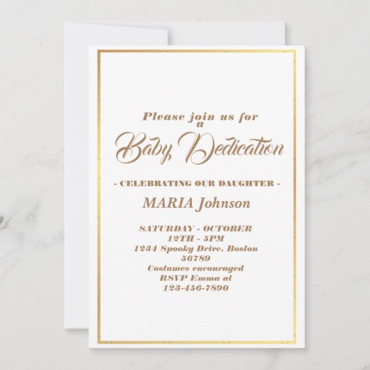 Moderne waterverf blauwe doop uitnodiging (Voorkant)