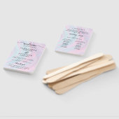 Moderne Waterverf | Blauwgroen weddenschapsprogram Handwaaier (Niet-gemonteerd)