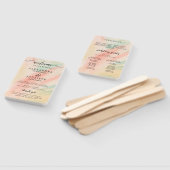 Moderne Waterverf | Blauwgroen weddenschapsprogram Handwaaier (Niet-gemonteerd)