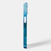 Moderne waterverf blauwgroene sjabloon voor aangep Case-Mate iPhone case (Achterkant / Rechts)