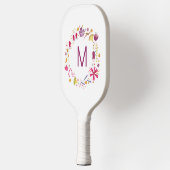 Moderne Waterverf bloem Pickleball Paddle (Links)