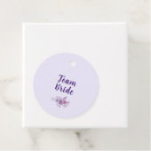 Moderne Waterverf Bloem Team Bruid Bruiloft Bridal Bedankjes Labels (In situ)