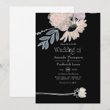 Moderne Waterverf Bloemen Bruiloft