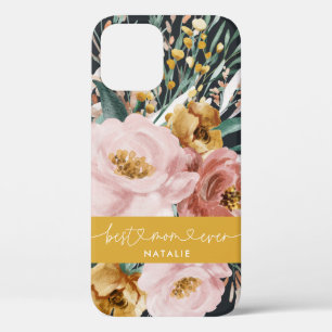 Moderne waterverf bloemen en gebladerte beste moed Case-Mate iPhone case
