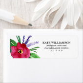 Moderne Waterverf bloemen Etiket (Insitu)