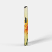 Moderne waterverf bloemen & gepersonaliseerd beeld iPhone hoesje (Rechterkant)