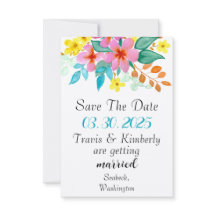 Moderne waterverf bloemen in felle kleuren