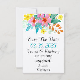 Moderne waterverf bloemen in felle kleuren