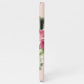 Moderne Waterverf bloemen monogrammen iPhone Hoesje (Rechterkant)