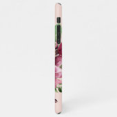 Moderne Waterverf bloemen monogrammen iPhone Hoesje (Linkerkant)