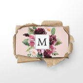 Moderne Waterverf bloemen monogrammen Visitekaartje