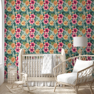 Moderne waterverf bloemen Multi kleur tuin Schatti Behang