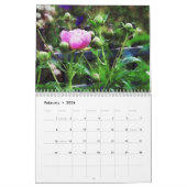 Moderne Waterverf Bloemenfoto Kunstkalender Kalender (Feb 2026)