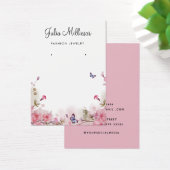 Moderne waterverf bloemenoorbel display kaart (Bureau)