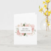 Moderne waterverf bloemenscript elegante oma kaart (Gele Bloem)
