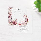 Moderne waterverf bloemensieraden display kaart (Bureau)